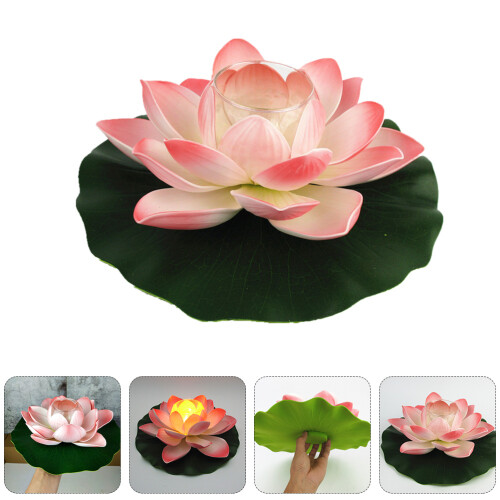 vivid lotus floating decorative gouache 2