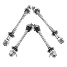 1Set Quick Release White Bike Front and Rear Axle Iron Durable Shaft