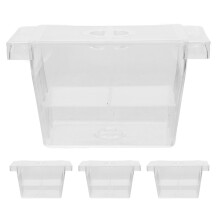 4pcs self-floating fry box, double-layer, transparent for betta