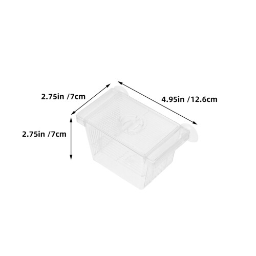 4pcs self-floating fry box, double-layer, transparent for betta 1