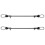 2pcs foldable twin stroller connector adapter, adjustable, easy to store 1