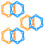 6 Pcs Universal Six corner Anti fall Rolling Protection Rings 6