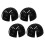 4pcs lightweight bump cap inserts for hard hat, universal fit, black 11