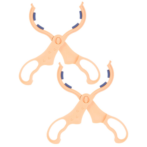 2pcs non-slip infant milk bottle clamps, multi-function feeding aid 2