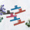 6 pcs plastic piano score clips, choral folder clamps, random color 2