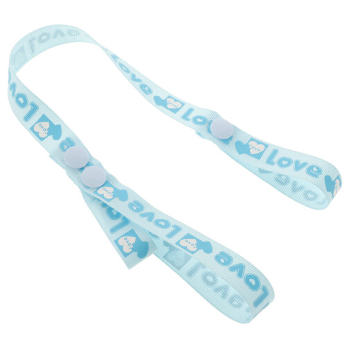 baby clip adjustable teething toy holder strap light green