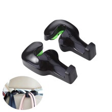 2pcs Car Vehicle Back Seat Headrest Hanger Holder Hooks (Black)