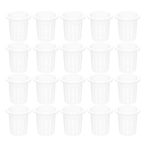 Hydroponics Planter Pot Plastic Transparent 50pcs