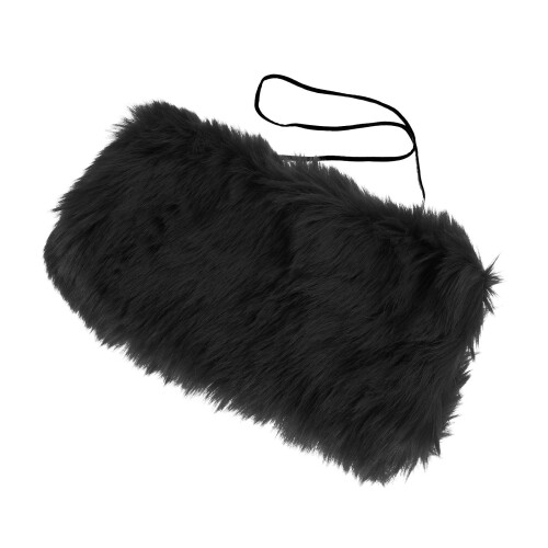 Zwarte Polyester Hand Warmer Muff Voor Buiten in Winter