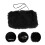 Zwarte Polyester Hand Warmer Muff Voor Buiten in Winter 4