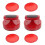 Ice Hockey Pusher Pucks Red Plastic 1 Set 1