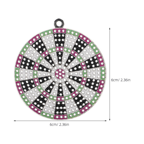 double side mini dartboard charm pendant decoration 1