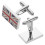 1 pair classic uk flag brass cufflinks for suits 8