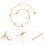 double layer durable ankle chain for girls golden 2