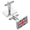 1 pair classic uk flag brass cufflinks for suits 9