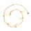 double layer durable ankle chain for girls golden 1