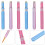 6 pcs portable metal shell telescopic lip brush 9