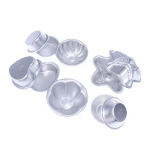 12pcs aluminum alloy bath bomb molds 3d heart petal star egg cup