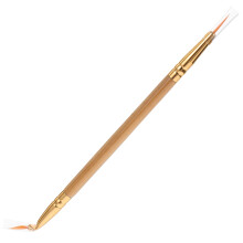 double-ended eyeliner lip liner brush for makeup application