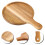 round wooden pizza plate cutting board multi-functional tray 8