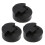 3pcs rubber round violin practice mutes black 9