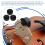 3pcs rubber round violin practice mutes black 7