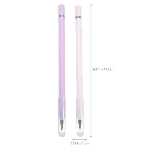 2pcs metal inkless pencil for writing drawing drafting 1
