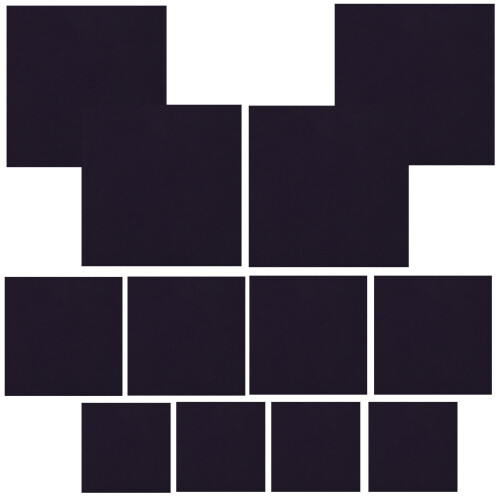 12 sheets embroidery fabric squares for cross stitch crafting 1