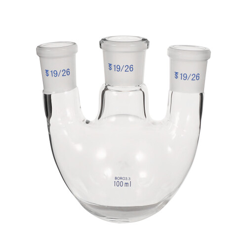 1pc 3 neck round bottom boiling flask distillation apparatus