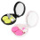 2pcs plastic lens case storage box for girls black white 3