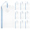 10pcs plastic clothes folding board for shirts t-shirts organizing 2