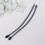 1 pair 40cm tote handles replacement deep grey 5