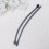 1 pair 40cm tote handles replacement deep grey 2