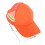 safety cloth trucker hat with adjustable strap and mesh back 2