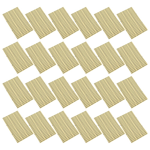 4000pcs transparent waterproof labels with black text made in china