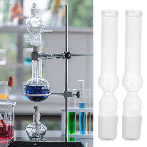 2pcs straight glass drying tube for experiments 2