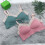 wireless lace bra for breastfeeding, full coverage, xl pink 6