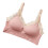 wireless lace bra for breastfeeding, full coverage, xl pink 4