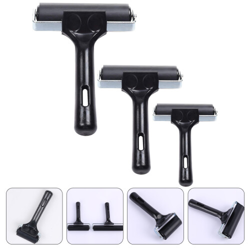 3pcs rubber rollers for crafts, wear-resistant and convenient 2