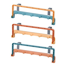 3Pcs Cupboard Hook Hanger Clip-on Design Assorted Color Storage Rack