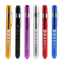 6pcs reusable led with yellow light pupil gauge