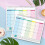 Englischer Wandkalender Einfacher Wandkalender 3
