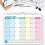 Englischer Wandkalender Einfacher Wandkalender 8