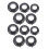 10pcs b-flat clarinet plastic mouthpieces instrument accessories 9