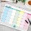 Englischer Wandkalender Einfacher Wandkalender 7