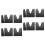 2 sets trunk organizer blocks for car truck suv storage divider tools 8