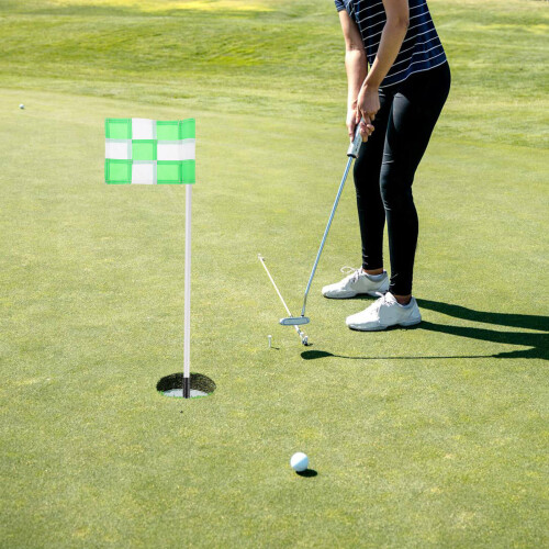 Checkered Golf Flags For Indoor Outdoor Putting Green Practice 2
