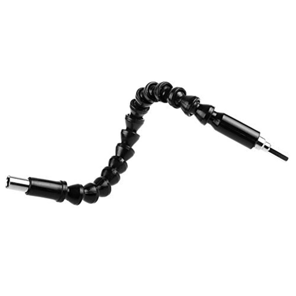 290Mm Flexible Drill Bit Extension For Right Angle Drill Bit Extender Holder, Soft Shaft Cable Adaptor, Black 9016109105189