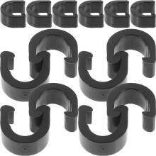 40Pièces Clip C Noir Guide Câble Durable