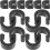 40Pièces Clip C Noir Guide Câble Durable 1